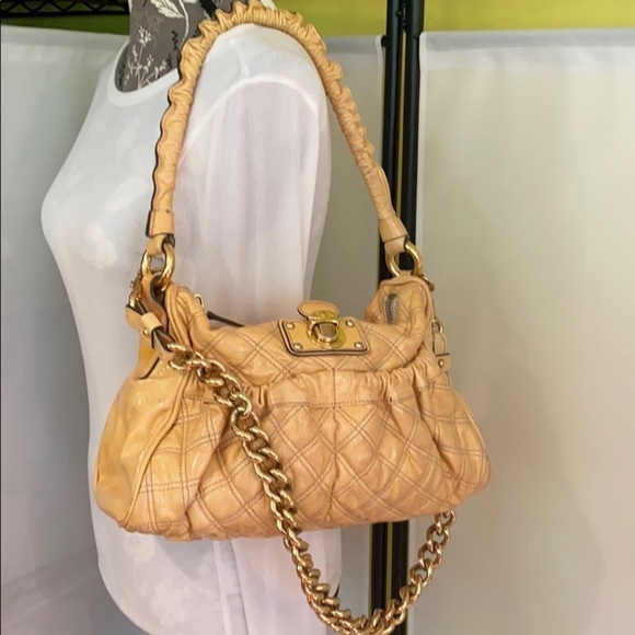 Marc Jacobs Julianne Yellow Patent Leather Bag - Picture 1 of 16